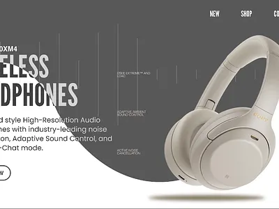 Landing Page animation app icon branding concept daily ui design graphic design headphones illustration landing page logo ui vector
