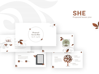 SHE awesome presentation branding business presentation client work design figma graphic design illustration powerpoint powerpoint presentation powerpoint template ppt slide design ui