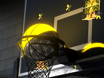 Raiffeisenbank Basketball 3d cinema4d