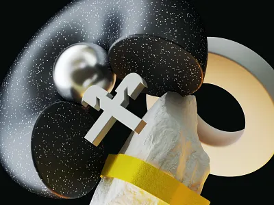 Raiffeisen abstract render 3d 3d animation cinema4d logo