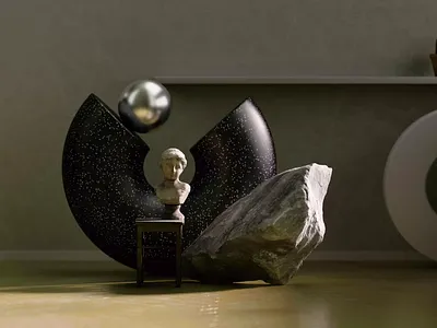 Artist's room mess 3d 3d animation after effects animation design