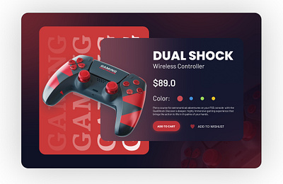 Gaming Wireless Controller Design dribble figma figmadesign figmma gaming gamingdesign uidesign uiux uiuxdesign