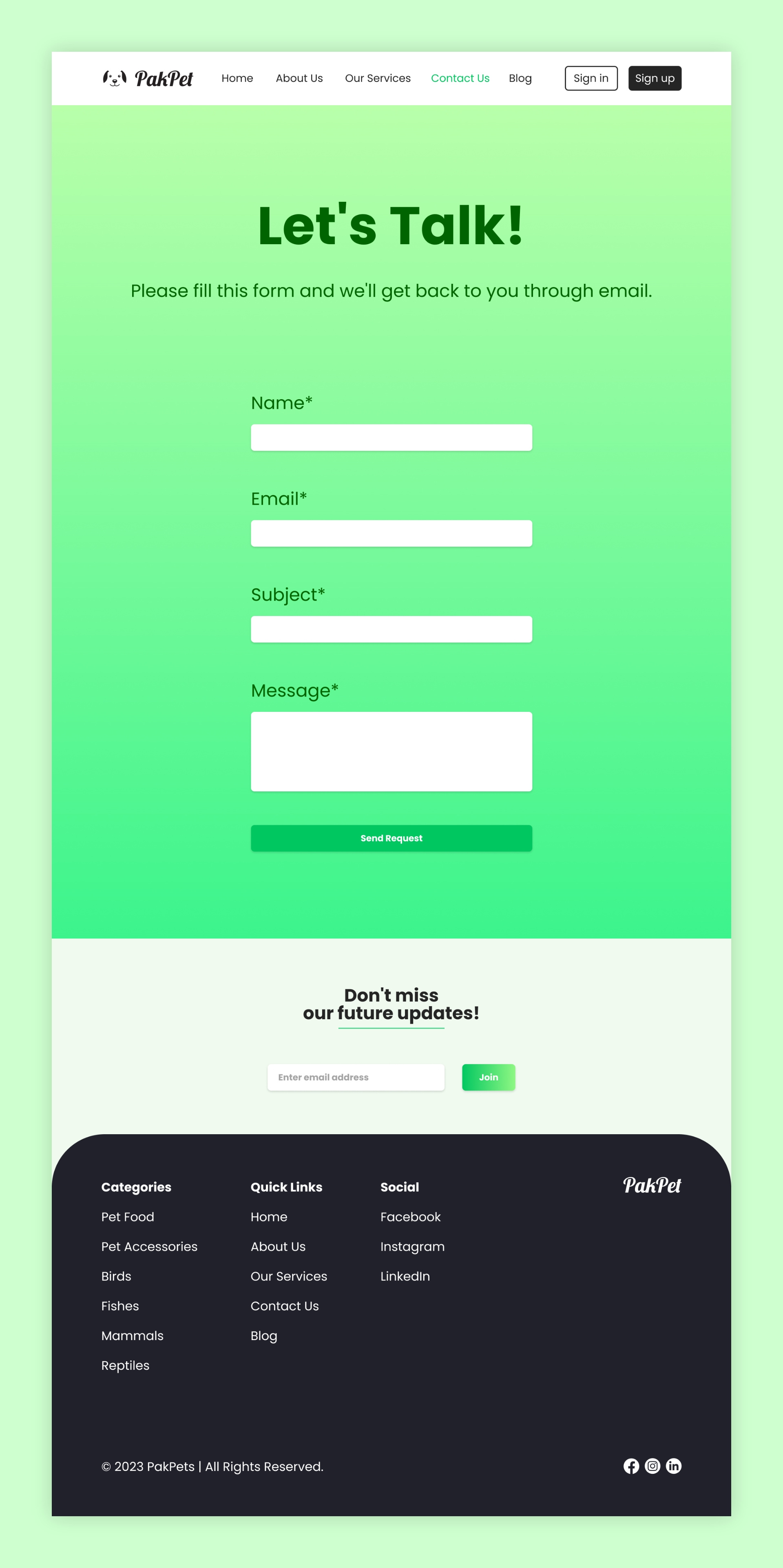 Example of Web Design