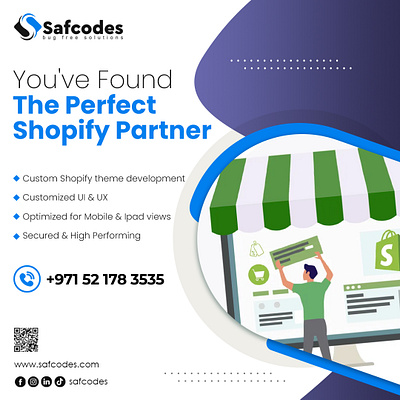 Shopify development company in Dubai - Safcodes design dubai ecommerce ecommerce web design dubai illustration safcodes shopify uae
