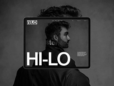 Website Exploration for Techno Music Artist HI-LO art direction artist clean dark theme exploration identity layout minimal motion motion graphics music scroll smooth techno ui ui design uiux website website design