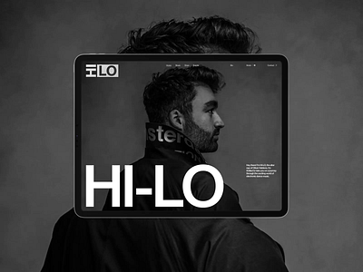 Website Exploration for Techno Music Artist HI-LO art direction artist clean dark theme exploration identity layout minimal motion motion graphics music scroll smooth techno ui ui design uiux website website design