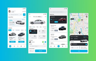 Car Renta App ui