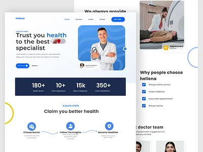Online Doctors Booking Website b2c b2c healthcare consultation doctor health health care health website healthcare healthcare landingpage healthcare website landingpage medical care medicene modern saas ui