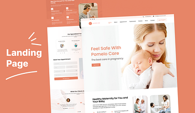 Baby Care Landing Page Design