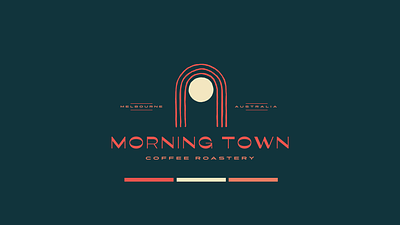 Morning Town Coffee Logo Animation animation australia bold branding coffee coffee shop graphic design hand drawn illustration logo millennial morning motion graphics roastery sun town typography