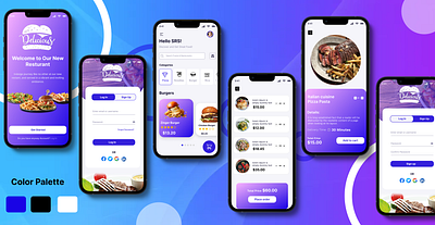 Food Delivery App Design Concept app design ui