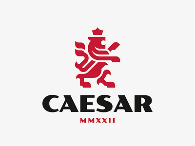 Caesar caesar concept design leo lion logo