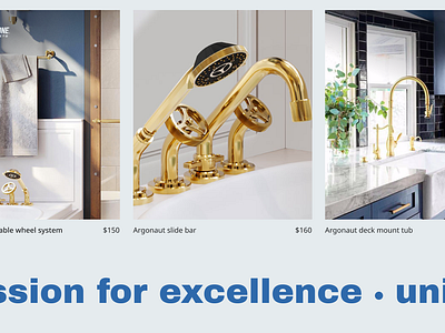 E-commerce blue designer goods ecommerce minimalistic interface online store plumbing typography ui ui for brands