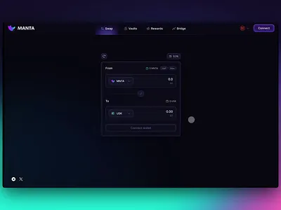 Crypto DAO Swap interface app branding crypto dashboard swap ui