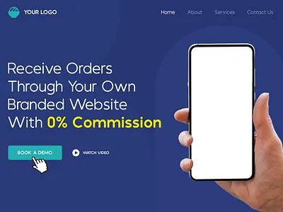 Header / Hero Section Website Design for Apps app apps banner banner design design header hero section marketing sales section ui ux web web design