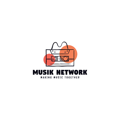 Musik Network brand design branding cassette fun graphic design identity design illustration lineart logo logo designer logo idea logos music musik network playful upbeat vector