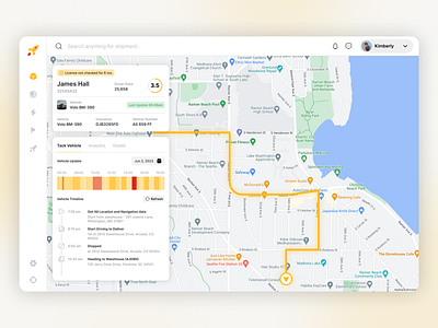 Shipping Track Monitoring | Web Design cargo courier dashboard deliver design logistics maps monitoring package shipment shipping shipping web design supply track ui ui design uiux web design web ui