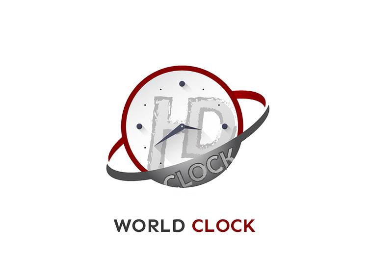 World Clock Logo by Inamul Hasan on Dribbble