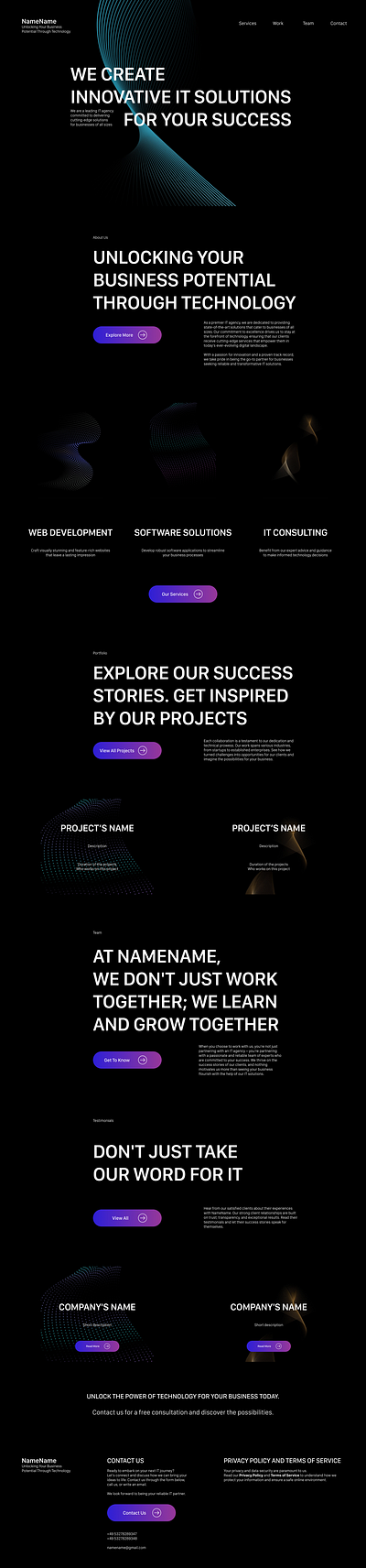 NameName IT Agency branding design graphic design