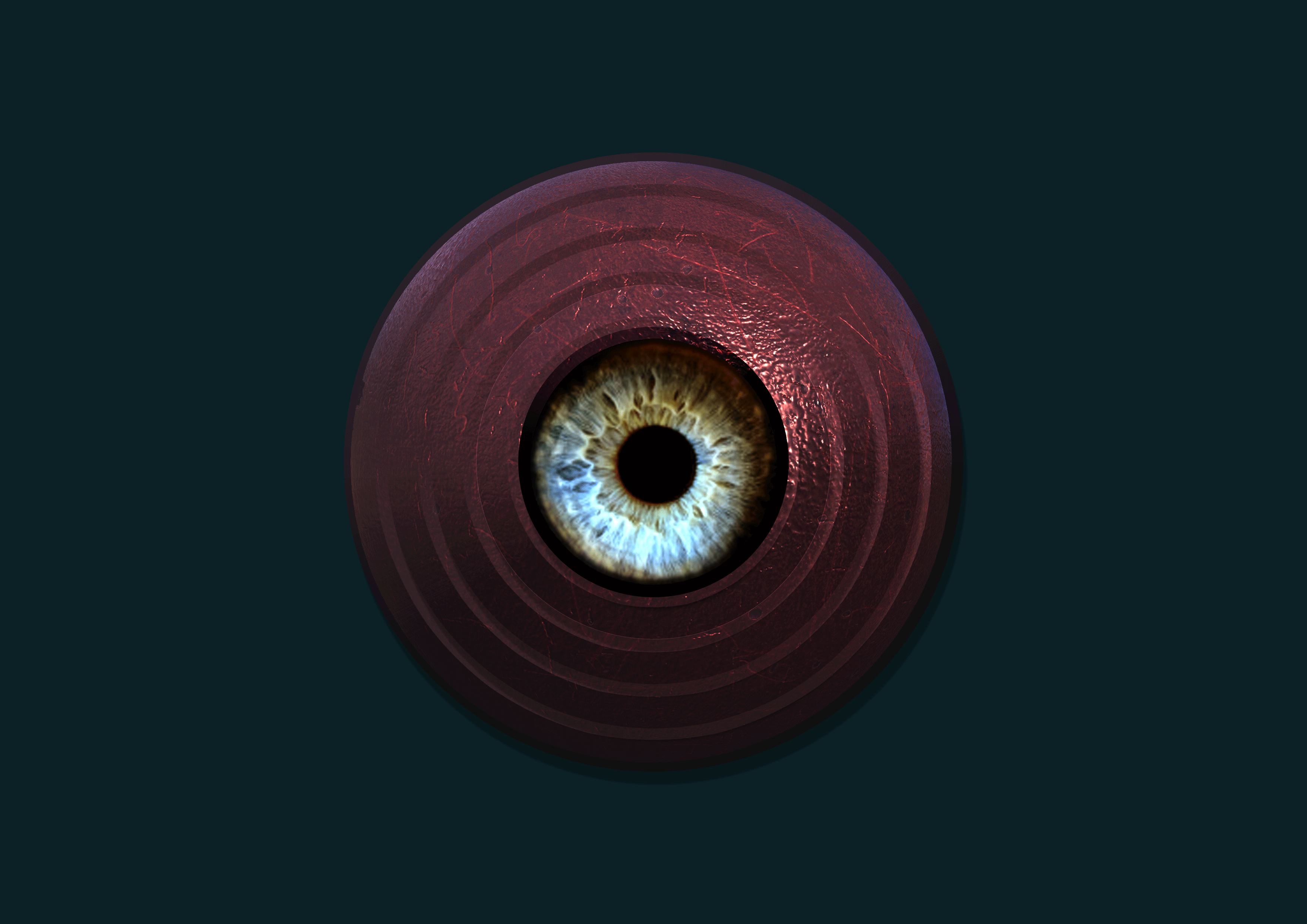 [PHOTOSHOP] Eye Button Gif animation button gif graphic design illustration