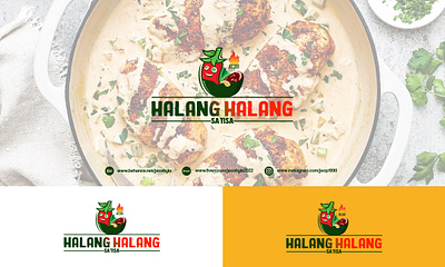 Halang-Halang mean Spicy Foods graphic design logo restaurant spicy