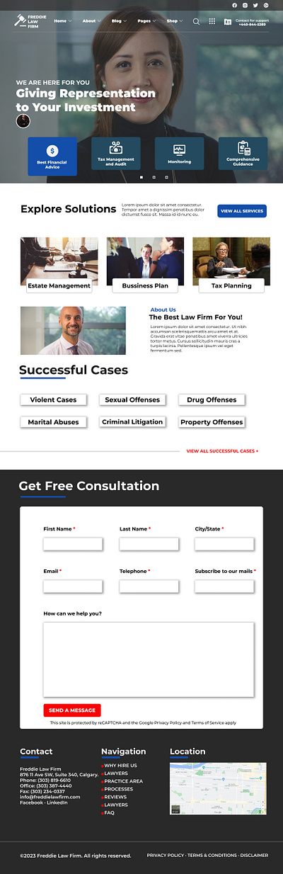 UI/UX DESIGN FOR A LAW FIRM BUSINESS WEBSITE design figma design interactive design responsive design ui ui design uiux uiux design web ui web ux website ui website uiux wordpress website