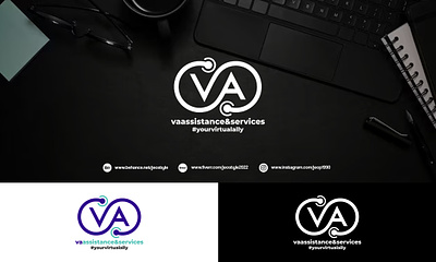 VA Assistance & Services logo virtual assistance logo virtual logo