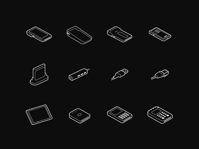 Shopify - Technical Illustrations #1 (Isometric) device explainer isometric payment phone setup system tablet technical