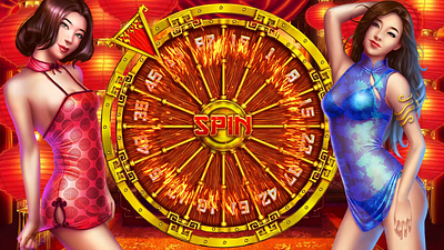 Online slot machine "Girls of Fortune" - Bonus game Animation bonus bonus animation bonus game bonus round design gambling game art game design graphic design japanese slot slot animation slot bonus slot design slot game art slot game design wheel wheel animation wheel art wheel design