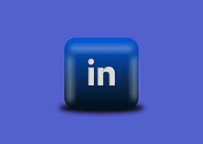 Daily UI Challenge - Day 5 LinkedIn 3D icon made using figma 3d 3dlogo figma linkedin logo ui design ui ux design