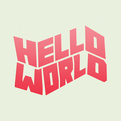 Hello World. Title Animation. animation design motion motion graphics title animation typography