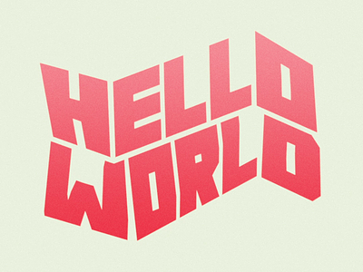 Hello World. Title Animation. animation design motion motion graphics title animation typography