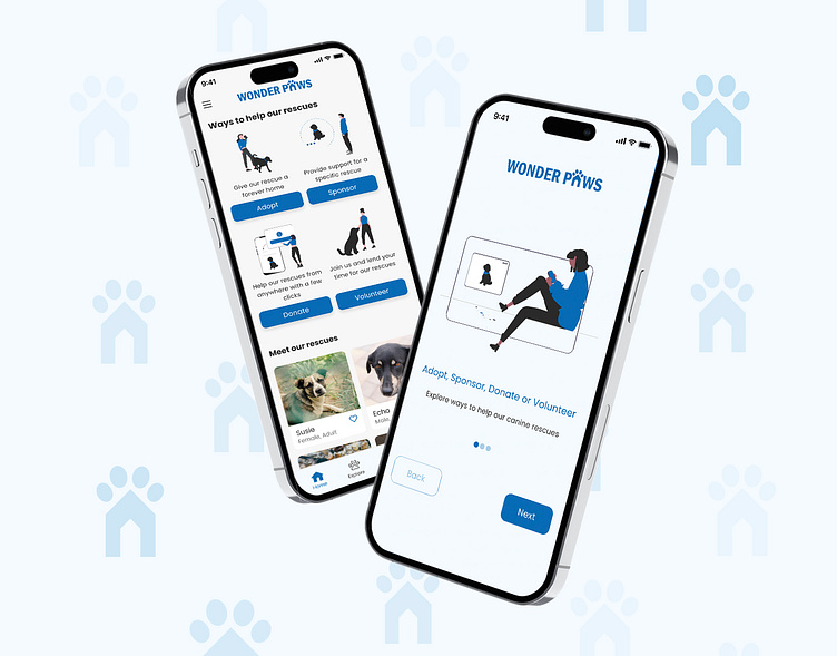 Wonder Paws Animal Shelter App by Nerica Fernando on Dribbble