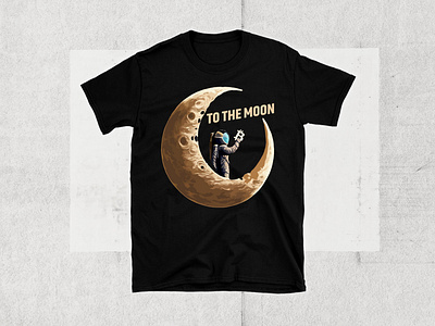 To The Moon Bitcoin Tshirt bitcoin bitcoin tshirt clothing clothing design custom bitcoin tshirt custom tshirt fiverr fiverr work graphic design tee to the moon to the moon tshirt