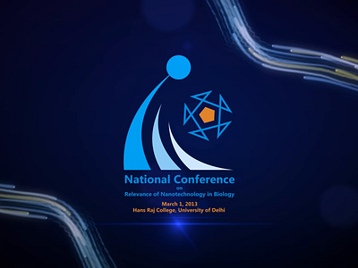 Relevance of Nanotechnology in Biology - National Conference delhi university graphic design hansraj college motion design poster design science science conference technology typography