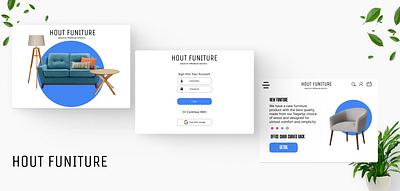 HOUT FUNITURE branding funiture graphic design ui uiux design website