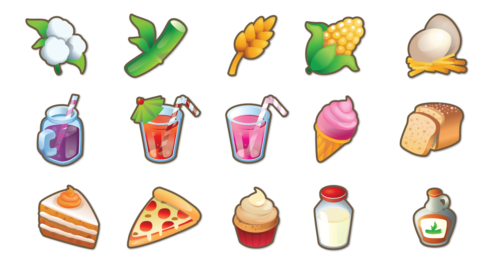 Julie's Farm Icons design game illustration ui vector