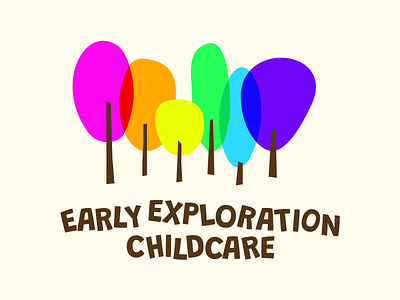 Early exploration childcare logo branding childcare colors design graphic design illustration kids logo typography vector