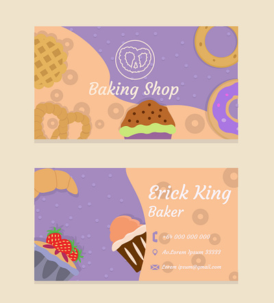 Bakery business card