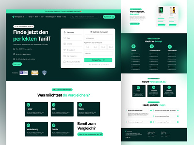 Bills Comparison website design- Vertragswelt.de comparison comparison website hero ui inspiration product design ui ui design ux design web design web redesign website website design website redesign