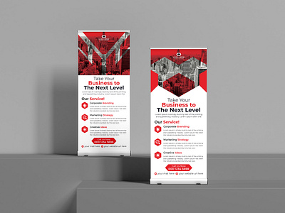 Corporate Business Roll Up Banner Design Template advertisement banner business corporate creative design display exhibition graphic design modern presentation promotion retractable rollupbanner seminar standeebanner stationery template vertical xbanner