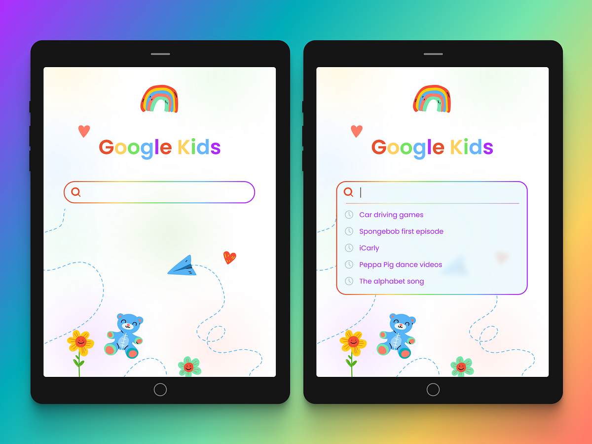 DailyUI 22: Search - Google Kids by Rim Ayed on Dribbble