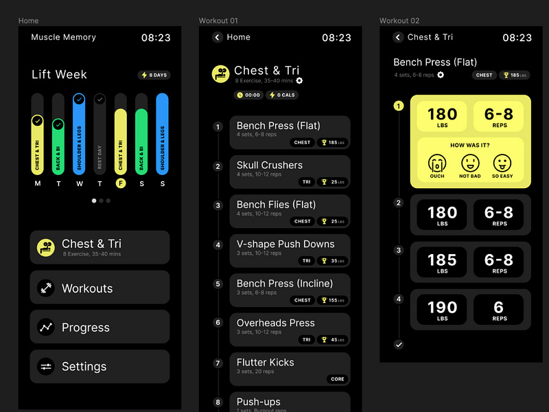 Fitness Watch App designs, themes, templates and downloadable graphic