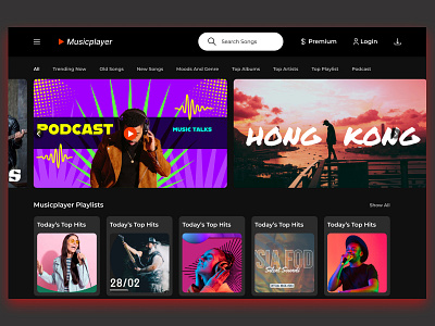 Music Player web UI design dailyui design ui uidesign uidesigners ux