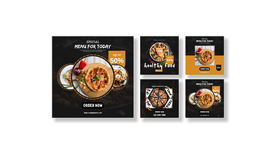 Food And Beverage Instagram Post Template branding canva design graphic design instagram post design social media design