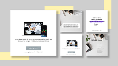 Personal Finance and Investment Instagram Template branding canva design graphic design instagram post design social media design