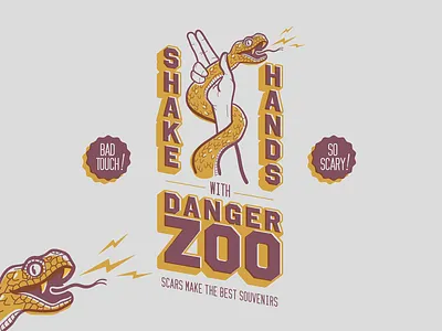 Danger Zoo branding design illustration illustrator logo typography vector