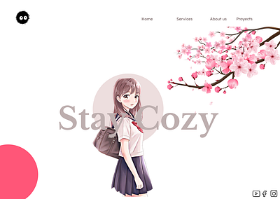 Stay cozy hero banner design logo ui ux