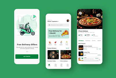 Food Delivery Mobile App Design app app design brand identity branding design figma food app food app design food delivery app mobile app mobile design resturant app ui uiux ux