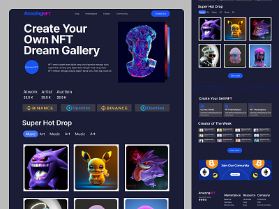 Sell NFT Landing Page